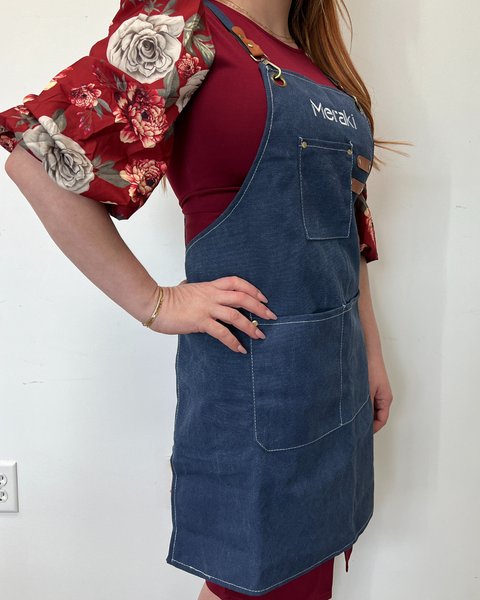 NEW! Meraki Floral Tools Canvas Work Apron: Navy
