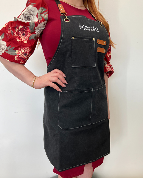 NEW! Meraki Floral Tools Canvas Work Apron: Black