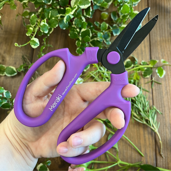 Set of Three, Purple Meraki Garden Shears