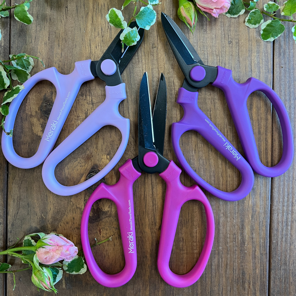 Set of Three, Purple Meraki Garden Shears