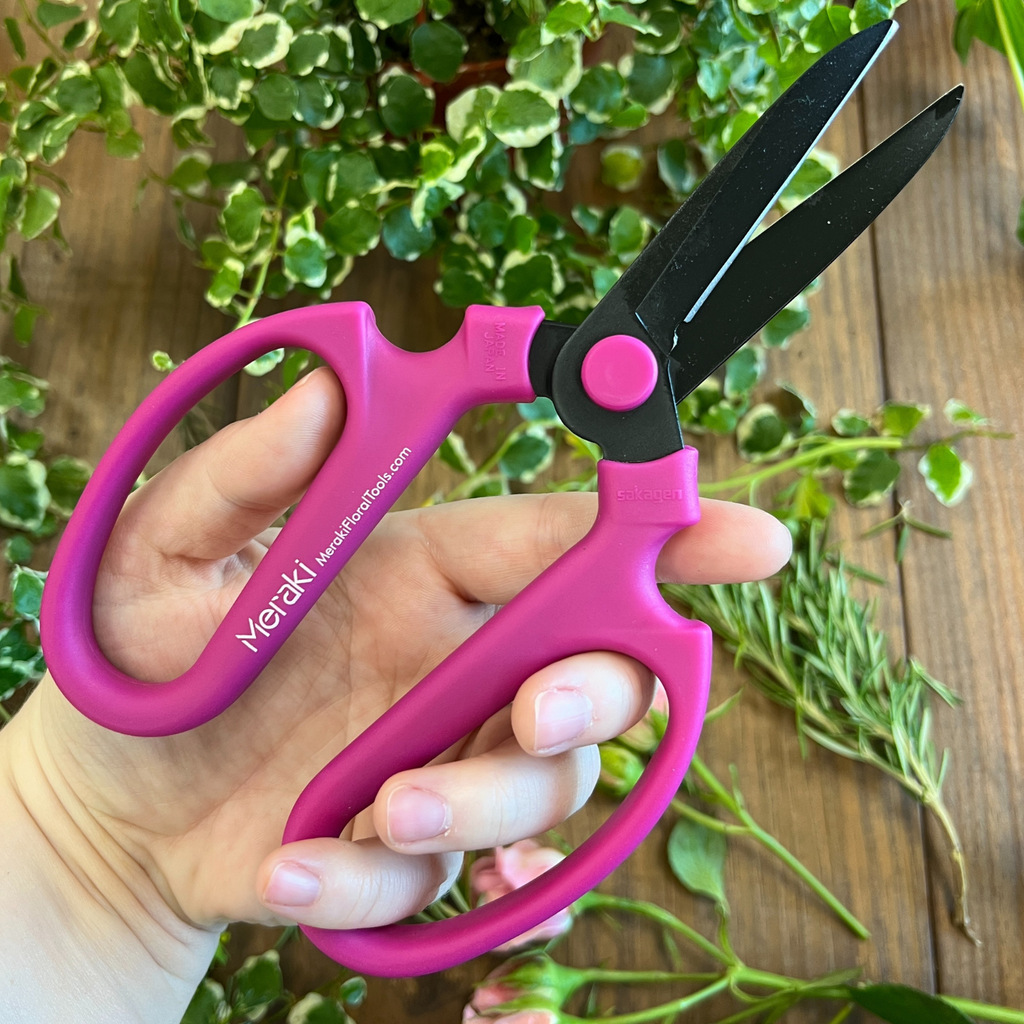 plant scissors garden Meraki Garden Pruning Shears 7.6 inch, Bougainvillea – Meraki Floral Tools